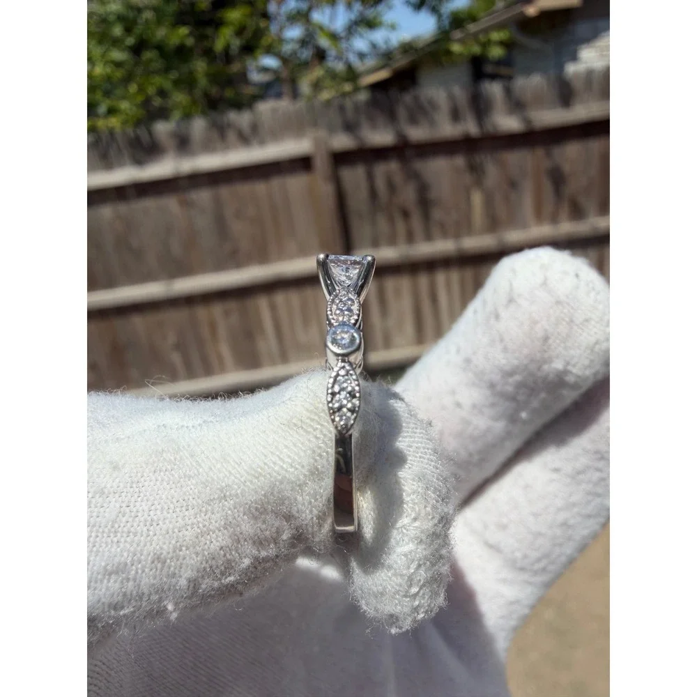 James Allen 0.31ct GIA Diamond 14K White Gold Ring Size 6